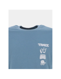 T-shirt à manches courtes trace boom bleu homme - Jack & Jones