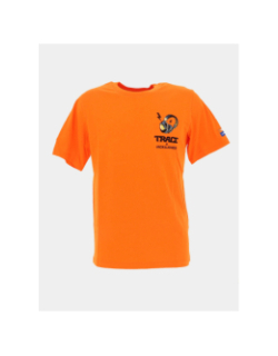 T-shirt manches courtes trace boom orange homme - Jack & Jones