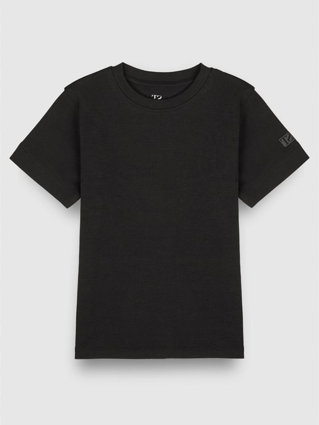 T-shirt manches courtes ribou enfant noir - Teddy Smith