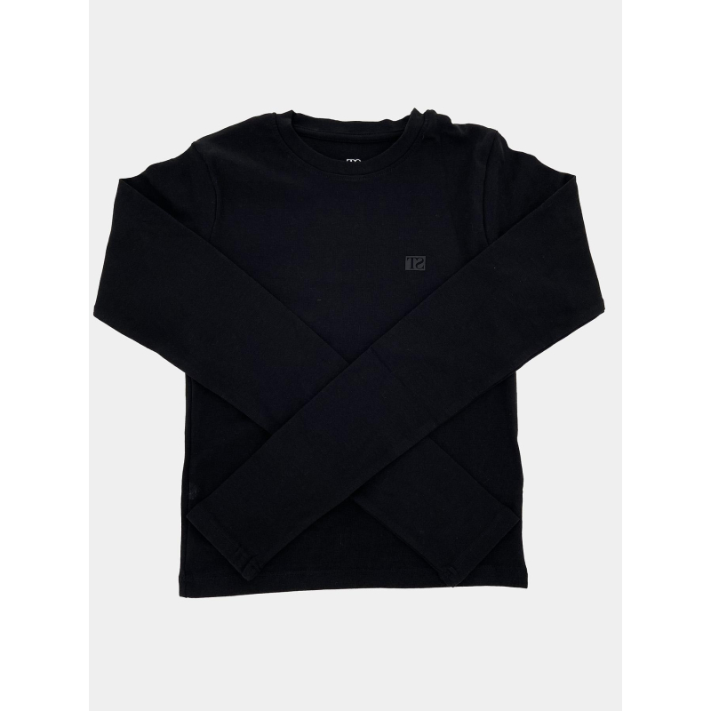 T-shirt manches longues ribou noir fille - Teddy Smith