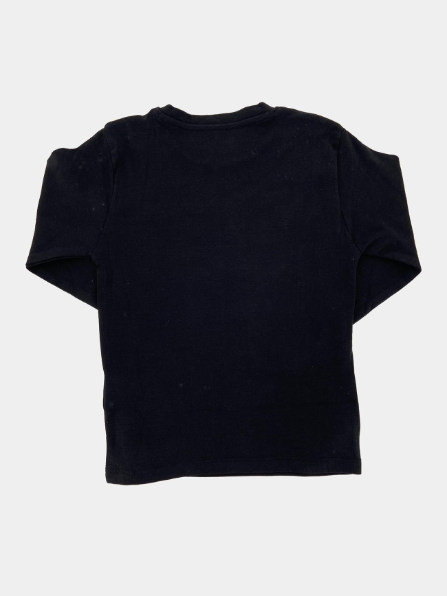 T-shirt manches longues ribou noir fille - Teddy Smith