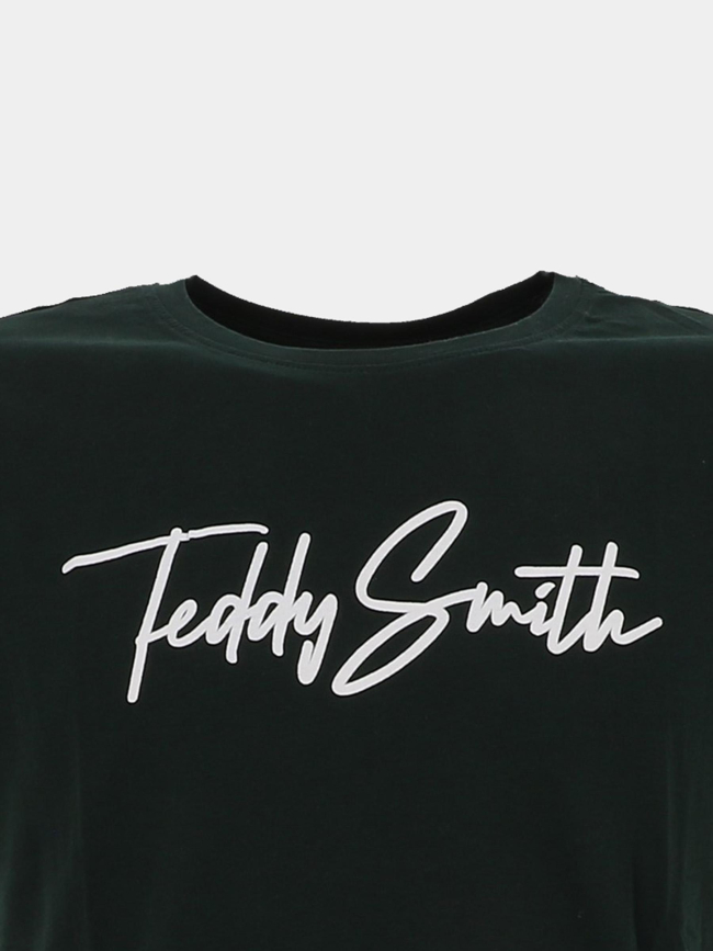 T-shirt manches courtes Evan vert adolescent - Teddy Smith