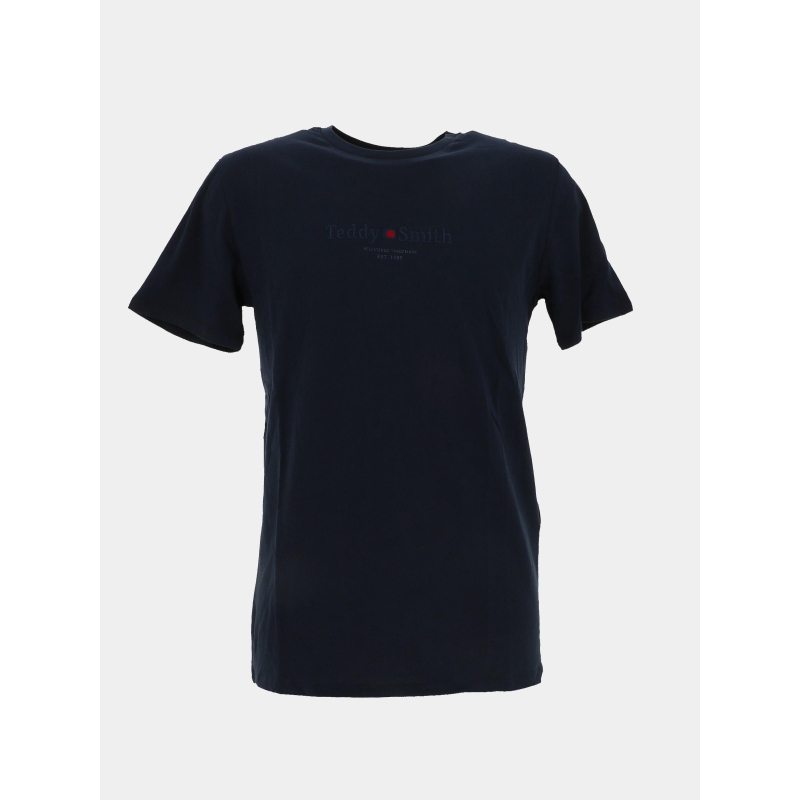 T-shirt manches courtes jim bleu marine homme - Teddy Smith