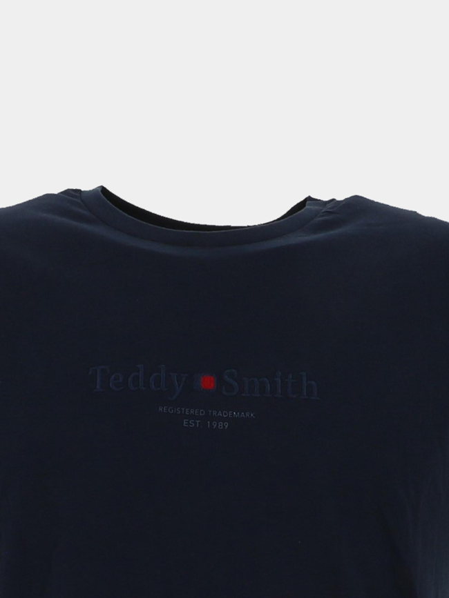 T-shirt manches courtes jim bleu marine homme - Teddy Smith