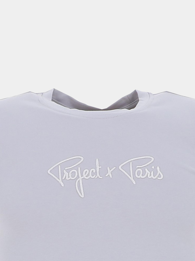 T-shirt logo brodé violet garçon - Project X Paris