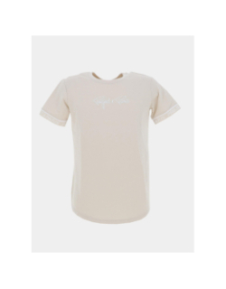 T-shirt logo brodé beige garçon - Project X Paris