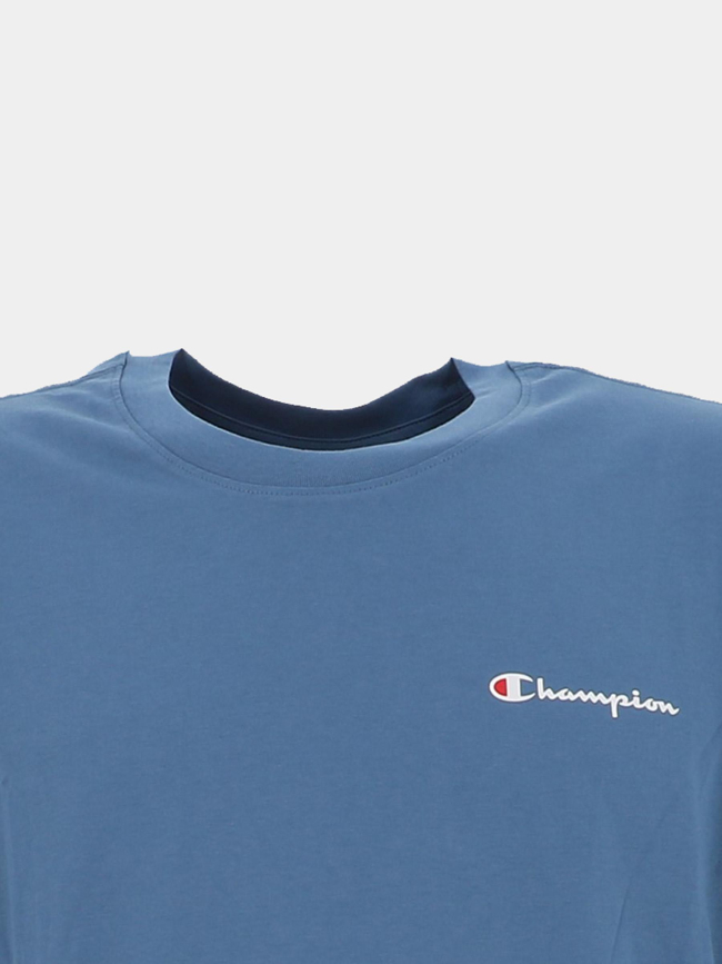 T-shirt crewneck logo bleu homme - Champion