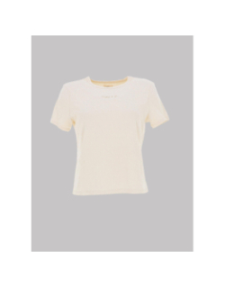 T-shirt côtelé regular léa beige femme - Happy & So