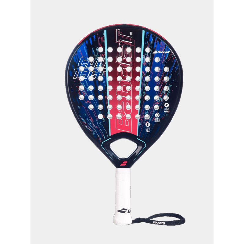 Raquette de padel contact noir bleu et rouge adulte - Babolat