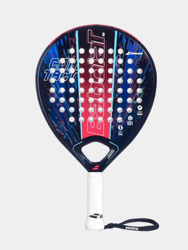 Raquette de padel contact noir bleu et rouge adulte - Babolat