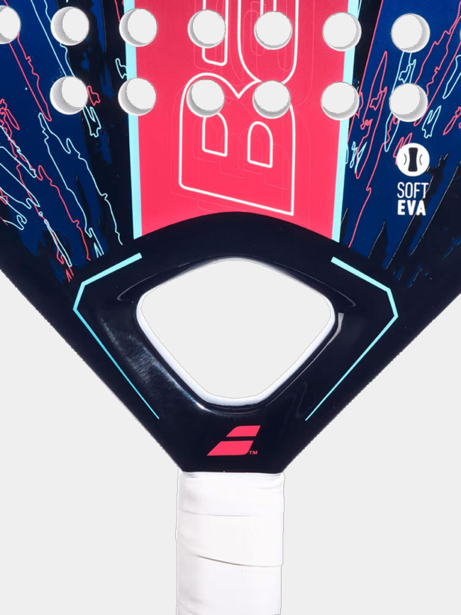 Raquette de padel contact noir bleu et rouge adulte - Babolat