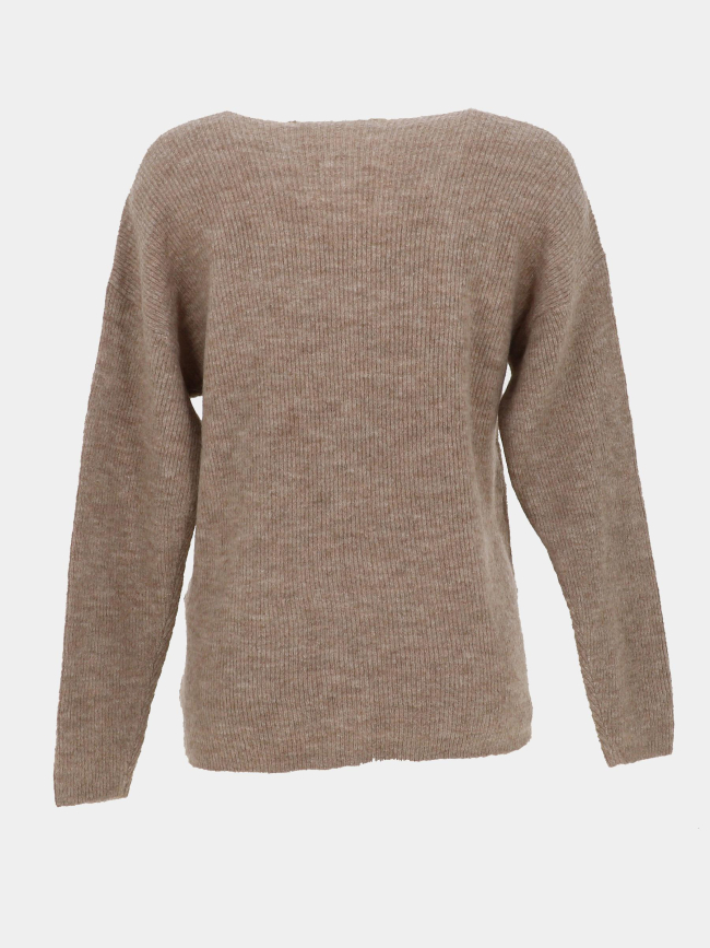 Pull crewlefile marron femme - Vero Moda