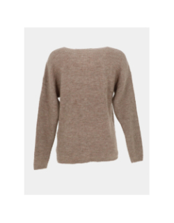 Pull crewlefile marron femme - Vero Moda