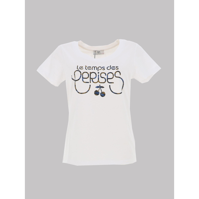 T-shirt moubi blanc femme - Le Temps Des Cerises