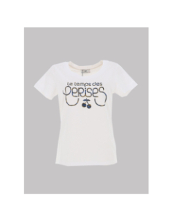 T-shirt moubi blanc femme - Le Temps Des Cerises