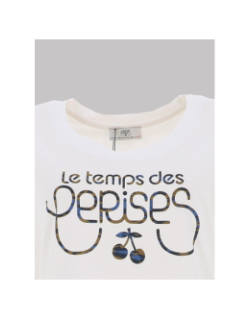 T-shirt moubi blanc femme - Le Temps Des Cerises