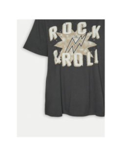 T-shirt vmboda caty rock gris femme - Vero Moda