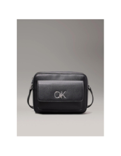 Sac à main bandoulière re-lock camera noir femme - Calvin Klein