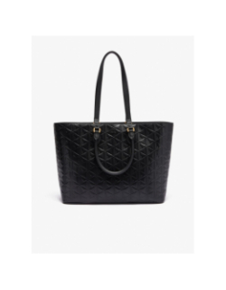 Sac cabas maheki en cuir embossé noir femme - Lacoste