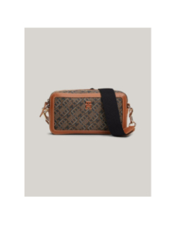 Sac bandoulière th monoplay marron femme - Tommy Hilfiger