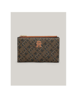 Portefeuille plat monoplay marron femme - Tommy Hilfiger