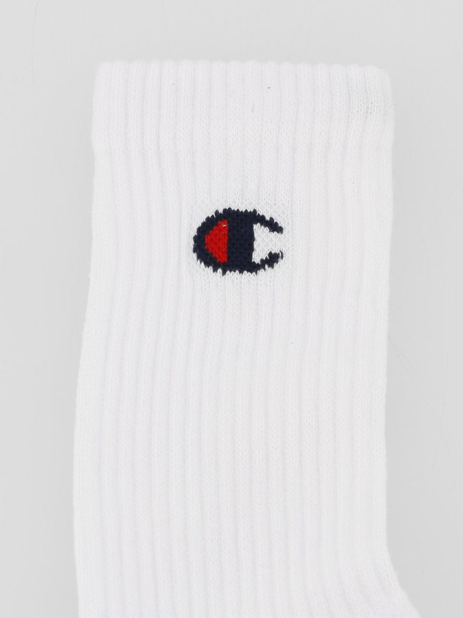 Pack de 3 paires de chaussettes de sport blanc enfant - Champion