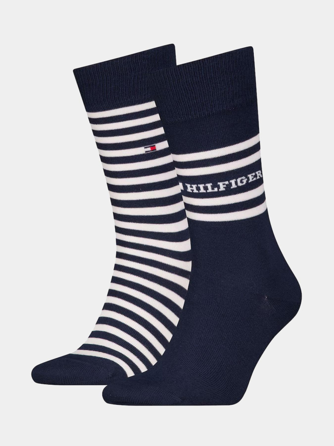 Pack 2 paires chaussettes bleu marine homme - Tommy Hilfiger