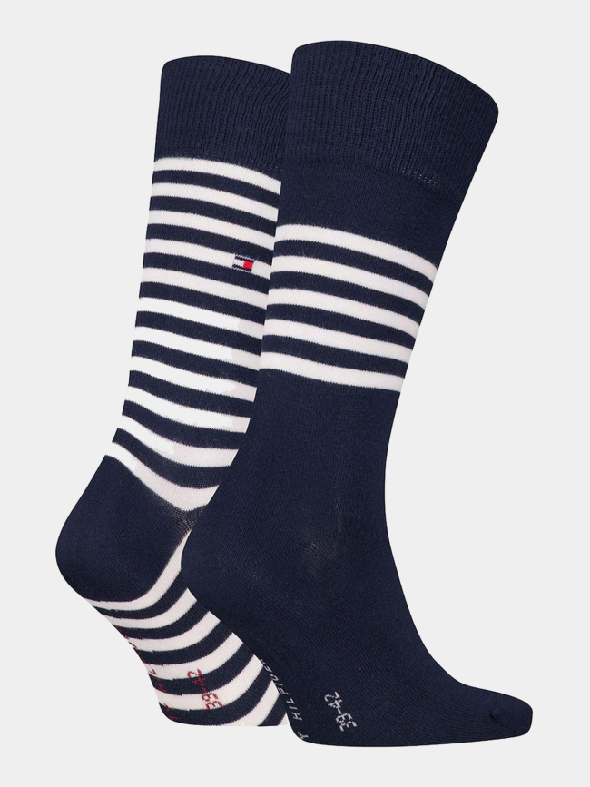 Pack 2 paires chaussettes bleu marine homme - Tommy Hilfiger