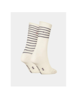 Pack 2 paires de chaussettes logo beige femme - Tommy Hilfiger