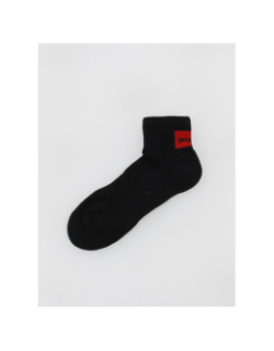 Pack de 2 paires de chaussettes rib label noir homme - Hugo