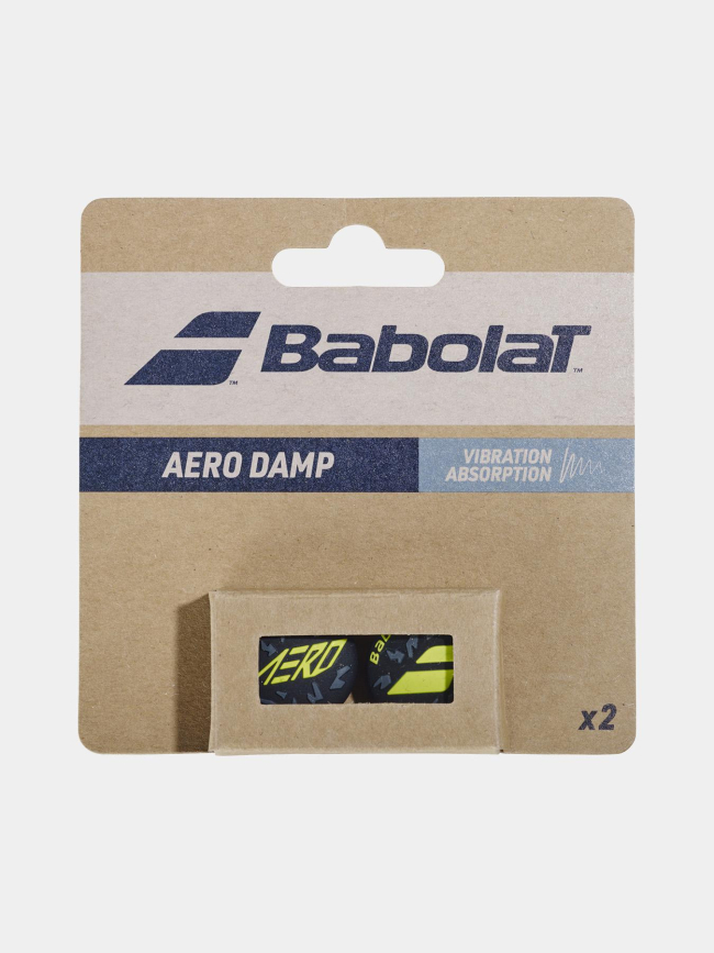 Pack de 2 antivibrateur aero damp noir et fluo - Babolat