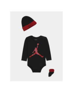 Ensemble 3 pièces jumpman noir et rouge bébé - Jordan