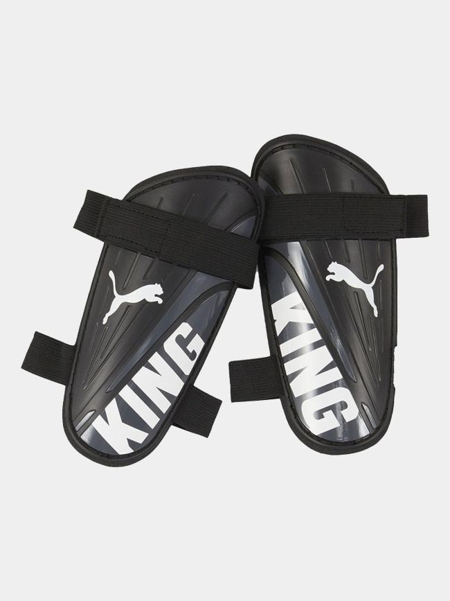 Protège-tibias de football king strap noir et blanc - Puma