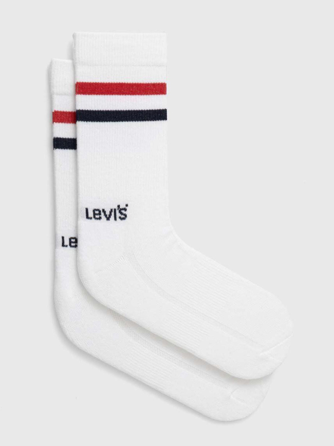 Pack de 2 paires de chaussettes hautes blanche adultes - Levi's