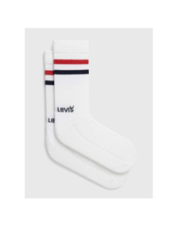 Pack de 2 paires de chaussettes hautes blanche adultes - Levi's