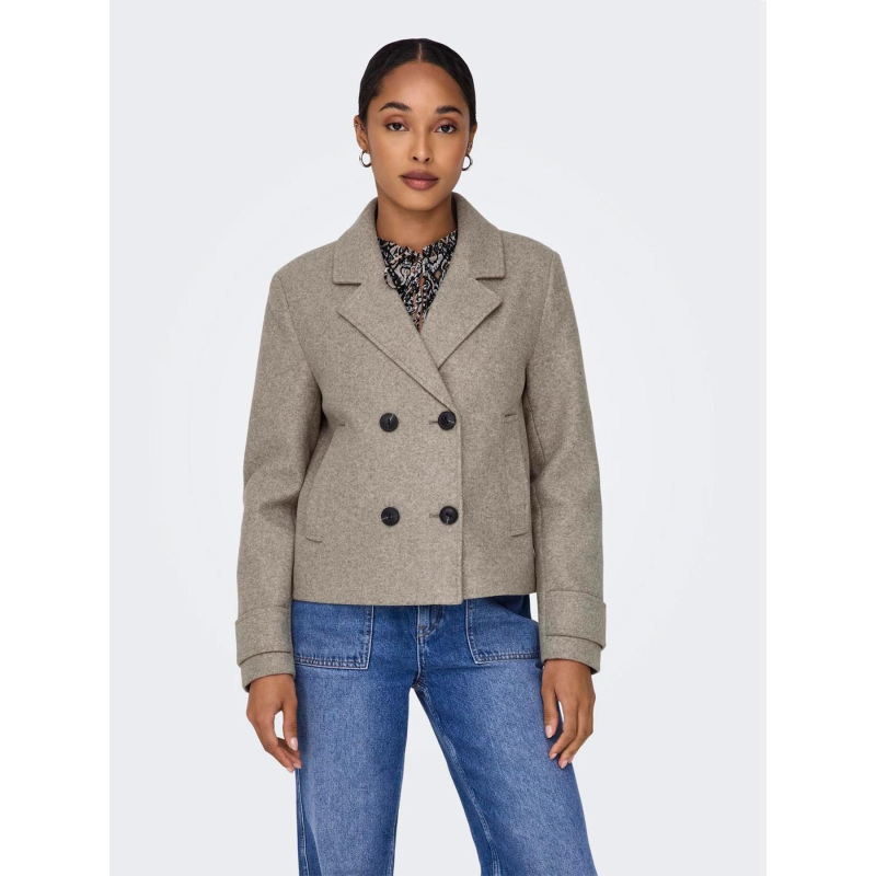 Manteau court freja beige femme - Only