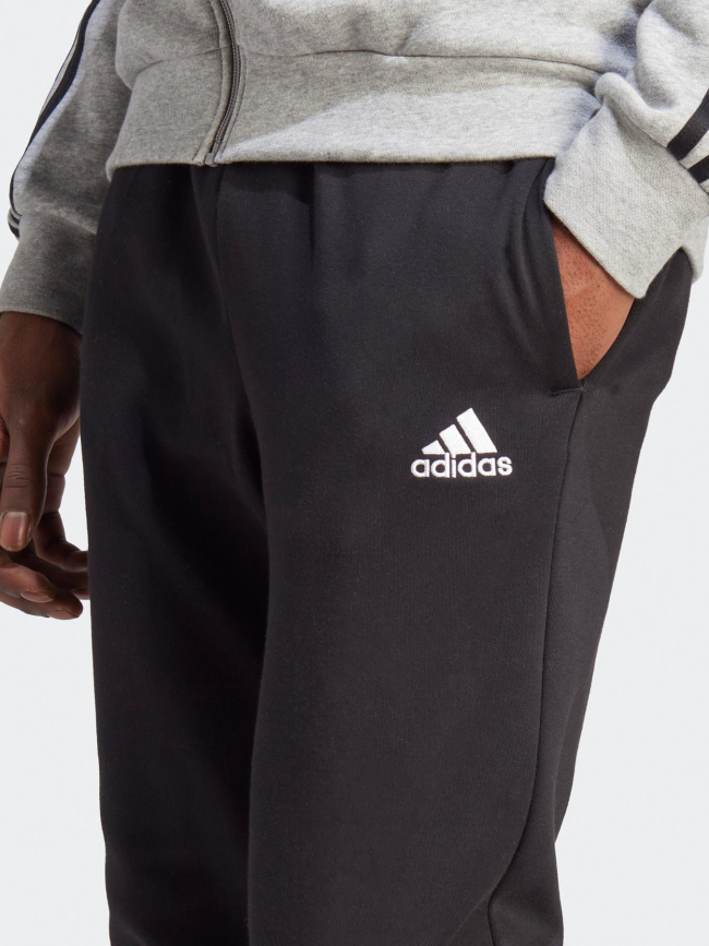 Ensemble de survêtement 3S noir gris chiné homme - Adidas