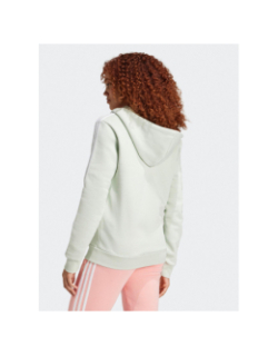 Sweat à capuche zippé 3S vert clair femme - Adidas