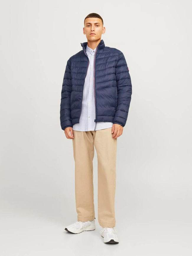 Doudoune fine sprint puffer bleu marine homme - Jack & Jones