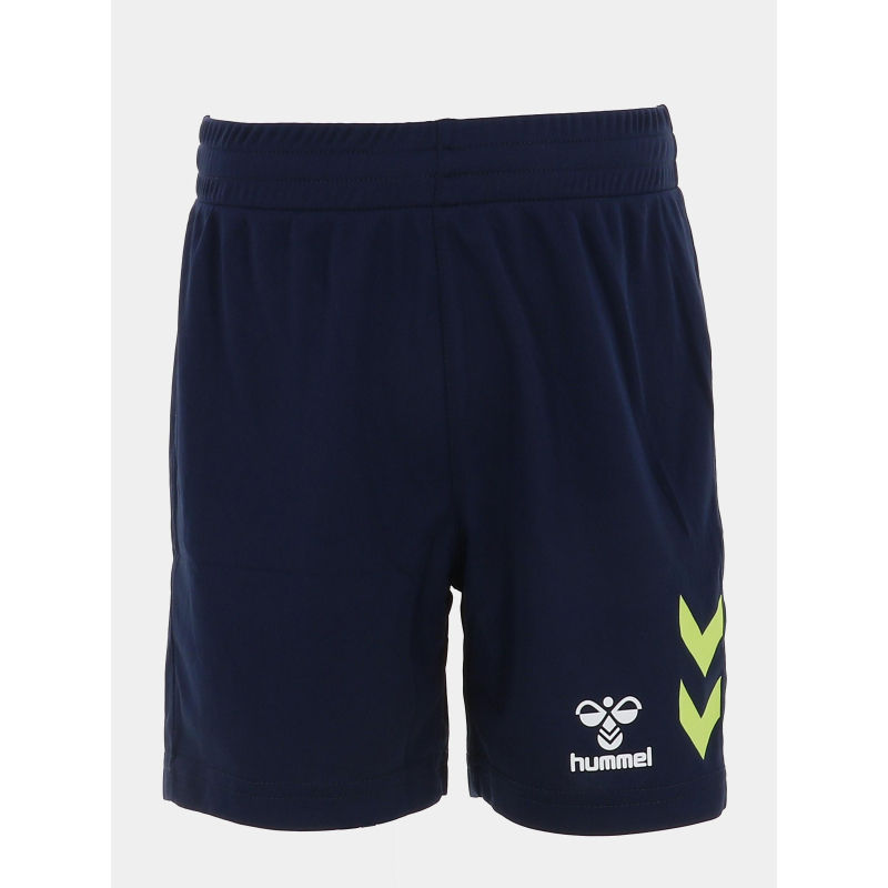 Short de sport hmlgraphic genesis bleu marine enfant - Hummel