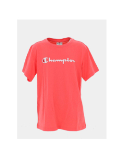 T-shirt crewneck logo corail fille - Champion