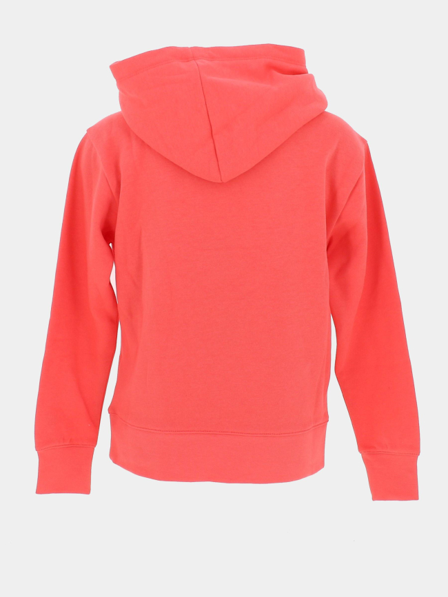 Sweat à capuche uni logo corail fille - Champion