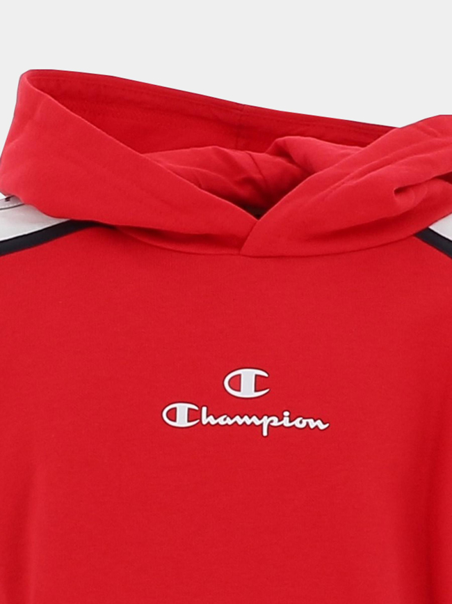 Sweat à capuche manches logo rouge enfant - Champion