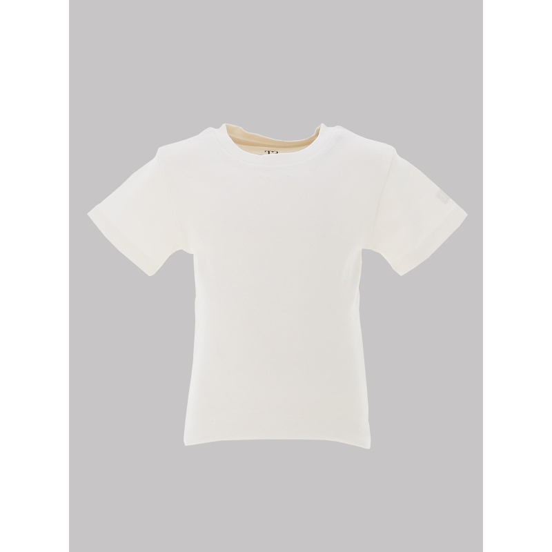 T-shirt ribou manches courtes blanc enfant - Teddy Smith