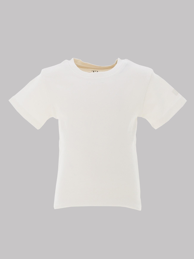 T-shirt ribou manches courtes blanc enfant - Teddy Smith