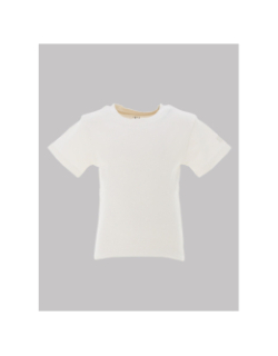 T-shirt ribou manches courtes blanc enfant - Teddy Smith