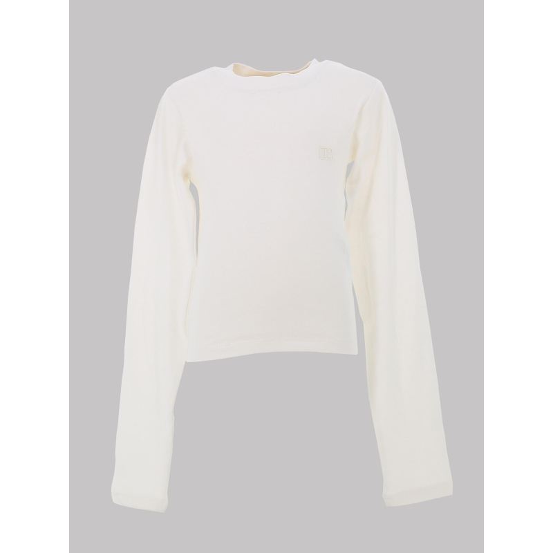 T-shirt manches longues ribou blanc fille - Teddy Smith