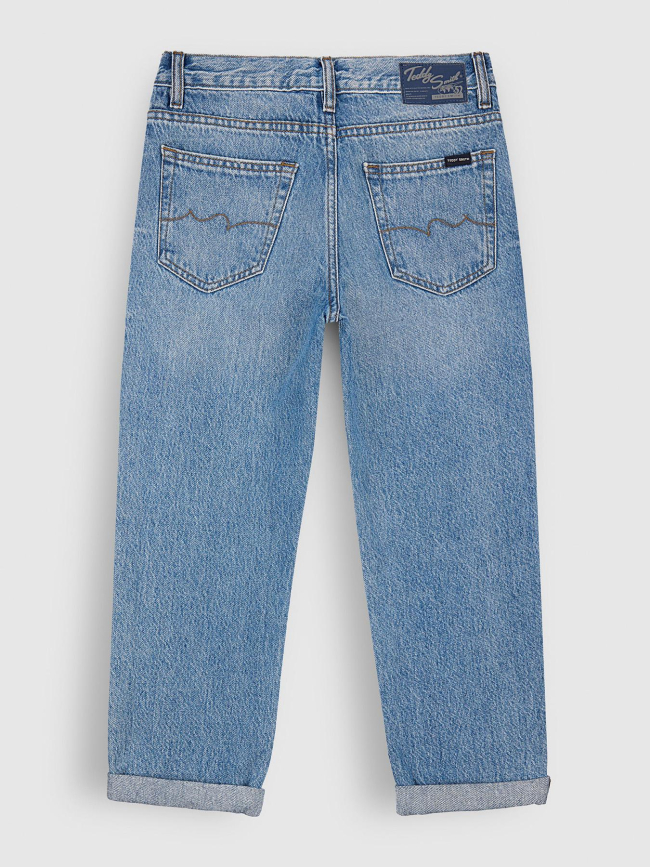 Jean taille ajustable dad pant jr bleu enfant - Teddy Smith