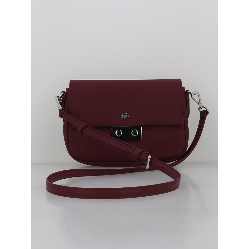 Sac bandoulière à rabats daily city violet femme - Lacoste