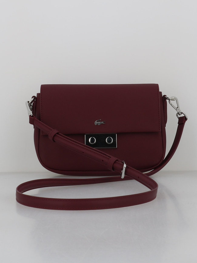 Sac bandoulière à rabats daily city violet femme - Lacoste